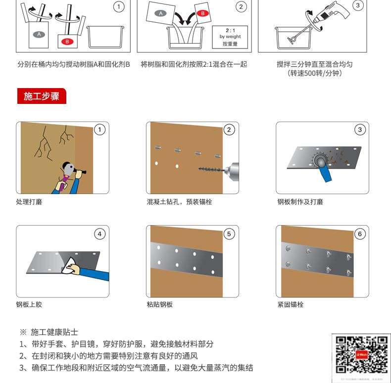 包钢志丹粘钢加固施工过程